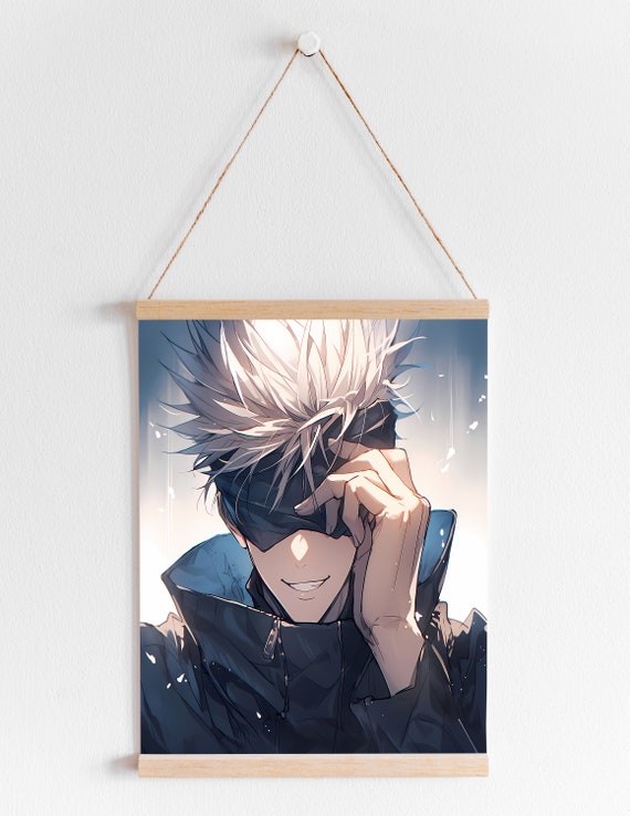 Satoru Gojo Fan Art Digital Wall Art Anime Boy (Download Now) 