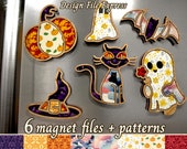 Halloween Magnet SVG Collection, Laser Cut Files (Digital Download)