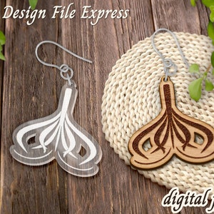 Boho Earring SVG, Floral Earring SVG, Boho Laser Engraved Earring File, , Wood Earring SVG, Earring Template File, Glowforge Earring
