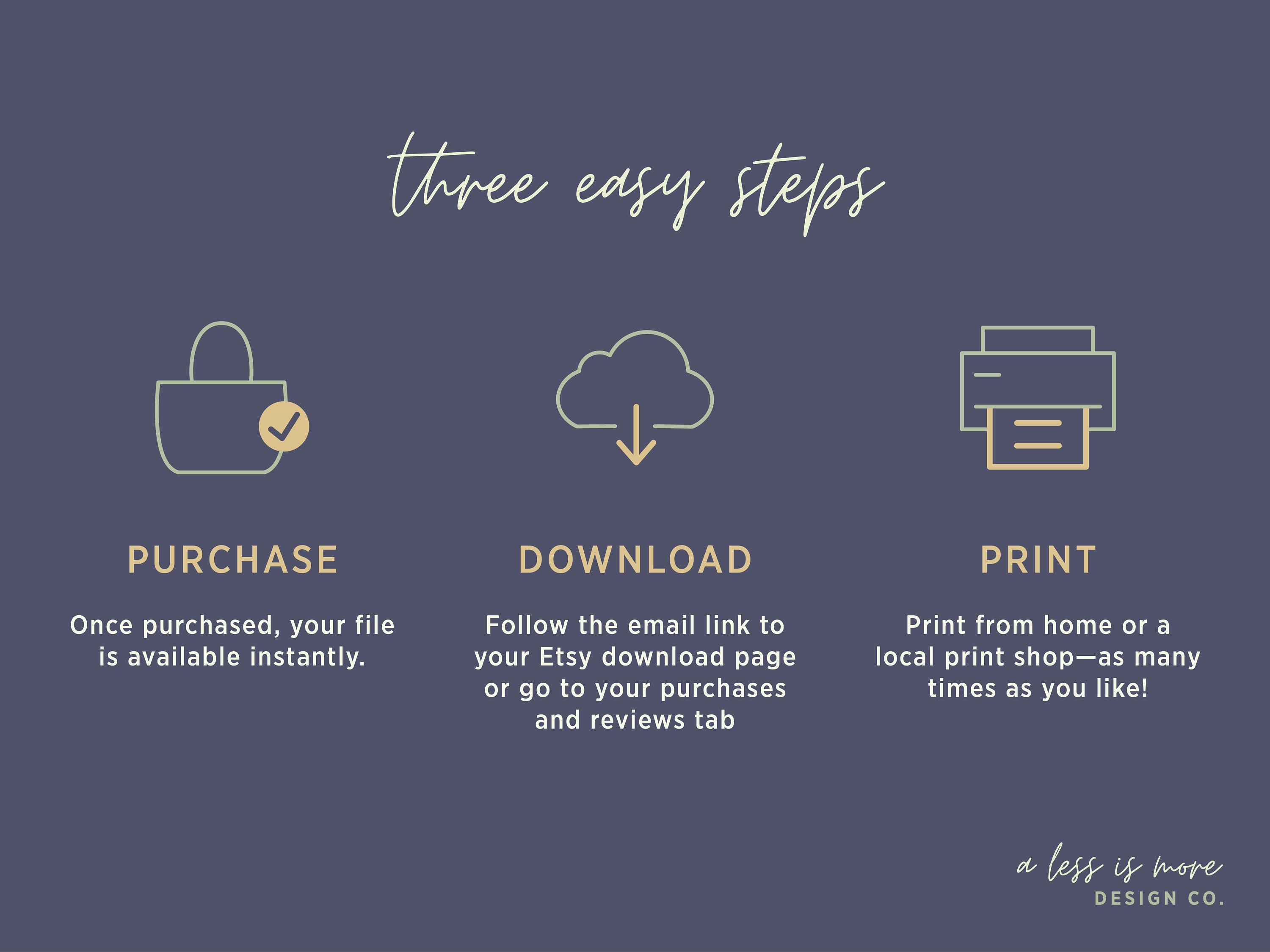 Monthly Calendar, Letter Size Printable Calendar, Evergreen Calendar - Etsy