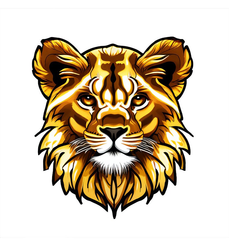 Lion Heads Royalty Free SVG PNG Clip Art for Any Project or Etsy