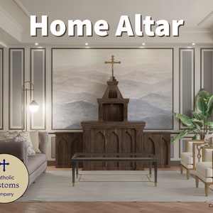 Catholic Home Altar (Hand-made High Altar)