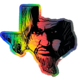 Etiqueta engomada del holograma de Bloody Bill Pon Texas 3&quot;x3&quot;