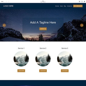 Squarespace Template | Squarespace Website | Midnight Blue Squarespace