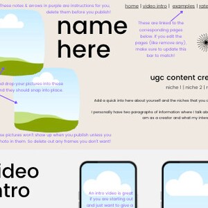 UGC Portfolio Template | UGC template | Content Creator Portfolio