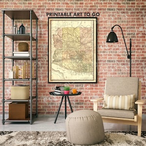Map of Arizona in 1883 | Classroom Maps | Office Maps | Historical Maps