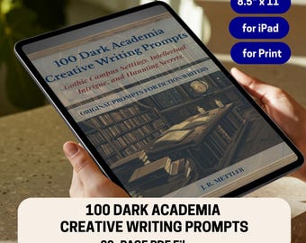 Dark Academia Writing Prompts: Gothic Story Starters (PDF File)