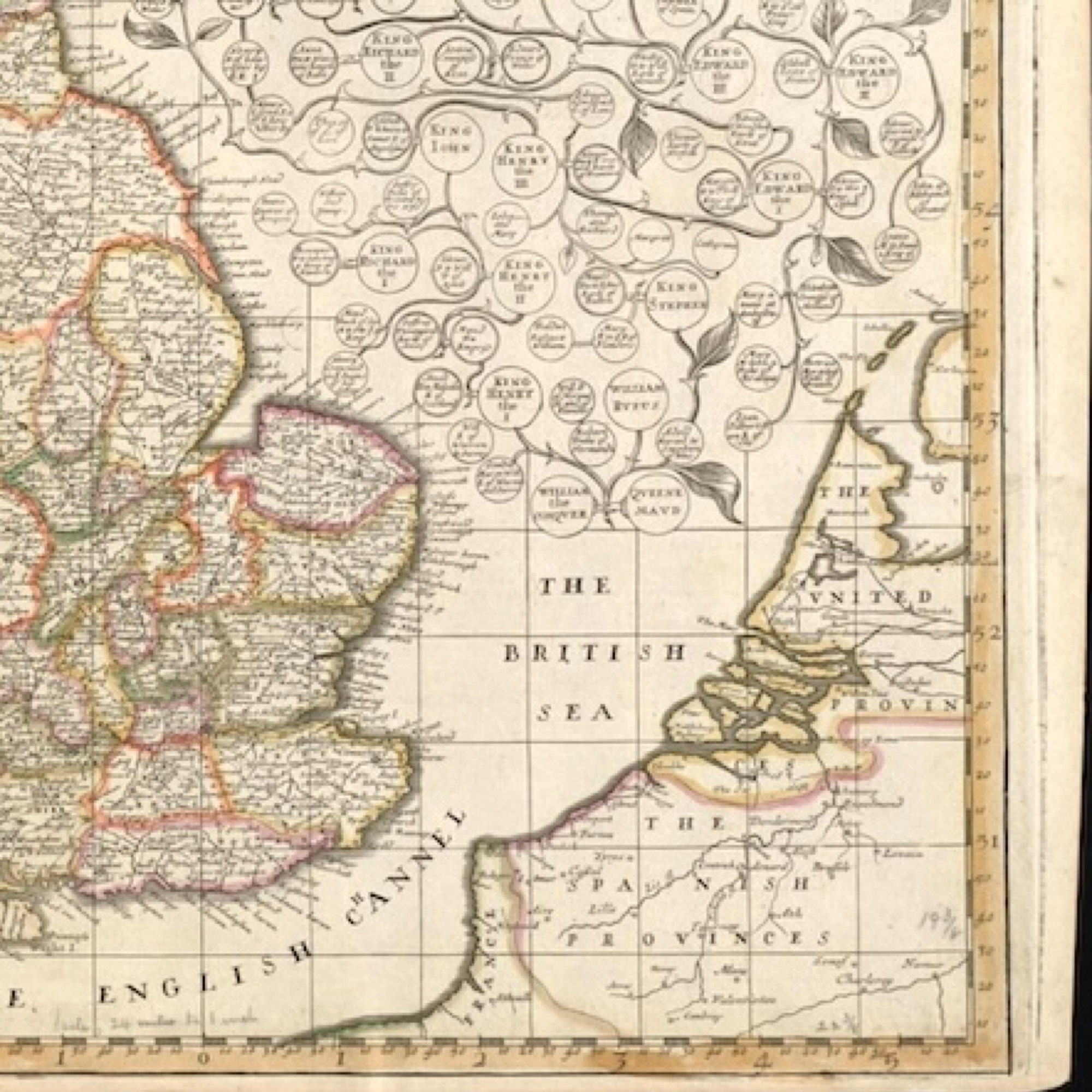 Printable 1687 Map of England, Scotland, Ireland by Robert Morden