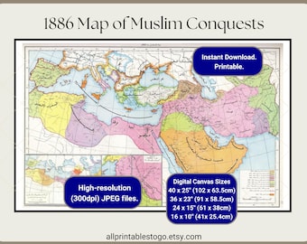 イスラム世界地図 – 歴史地図 – アフリカ、アジア、中東における