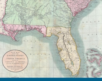 Map of the Southern United States ca. 1806