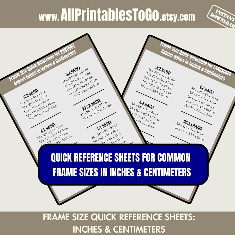 Conversion Chart Cm to Inches - Etsy