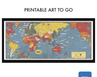 第二次世界大戦の地図 (1942 年)、WW2、地図、枢軸国、大日本