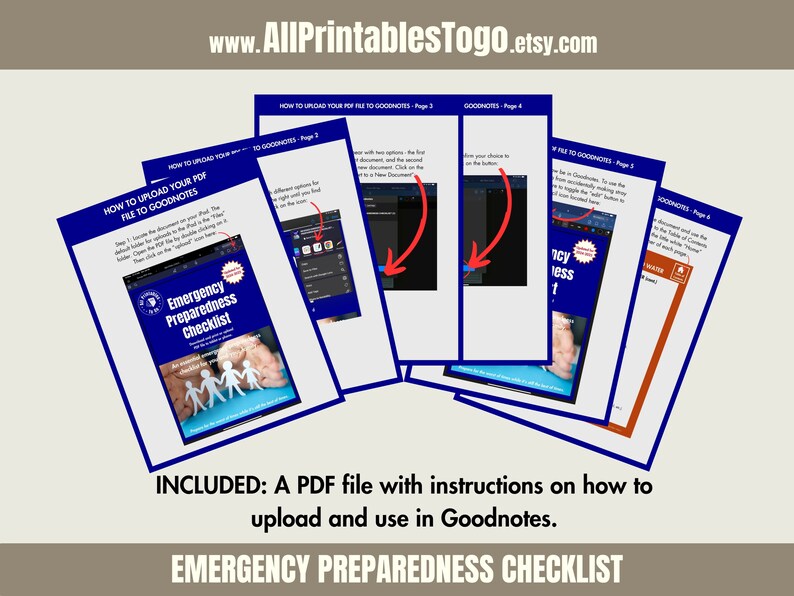 Family Disaster Preparedness Checklist: Emergency Plan (PDF Download ...