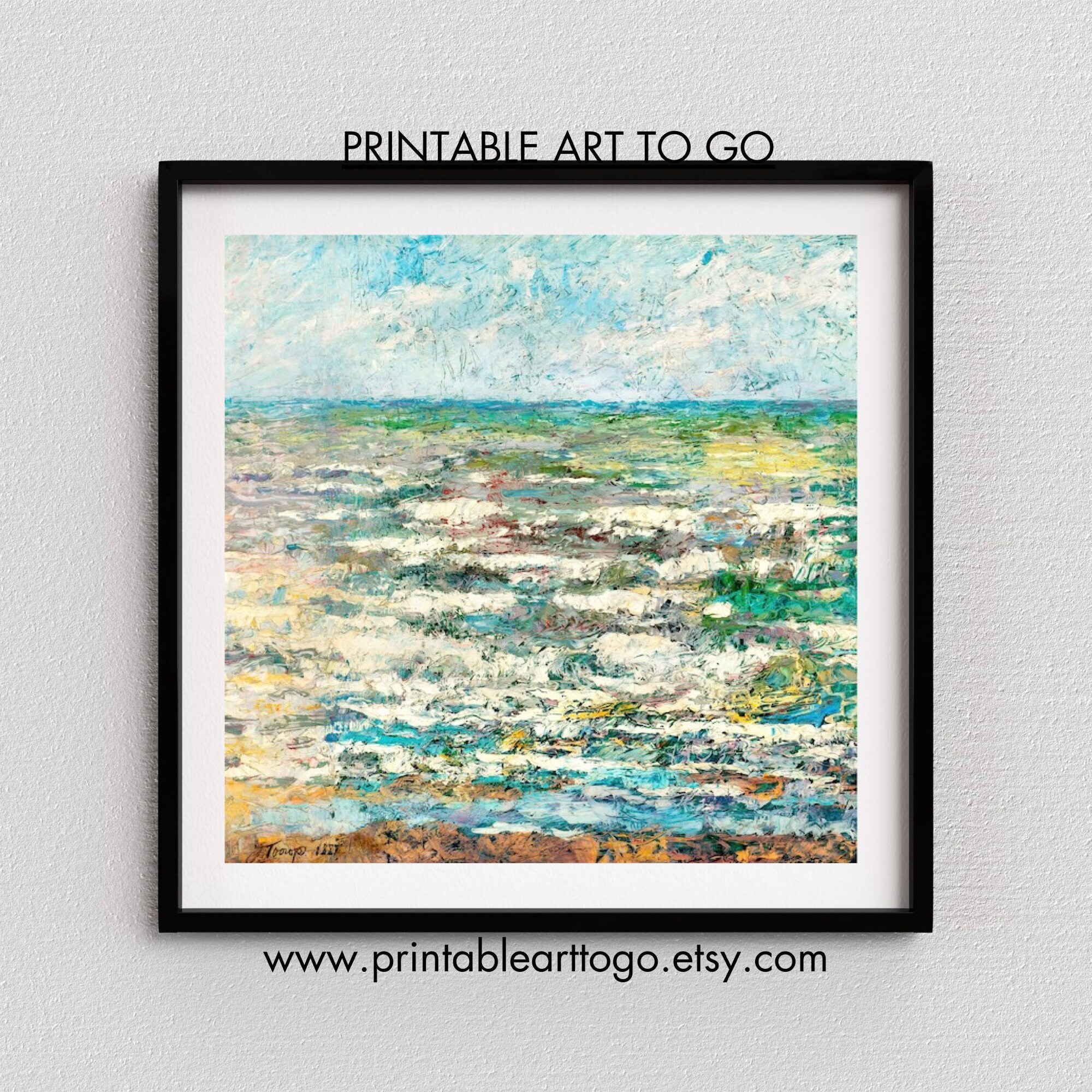 Printable Seascape Printable Wall Art Instant Download to Print and ...