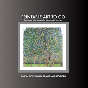 Gustav Klimt Pear Tree Print: Vintage Garden Scene (Digital Download)