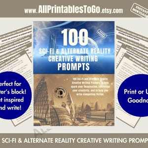 100 invites d&#39;écriture de science-fiction : idées de fiction en réalité alternative (PDF)