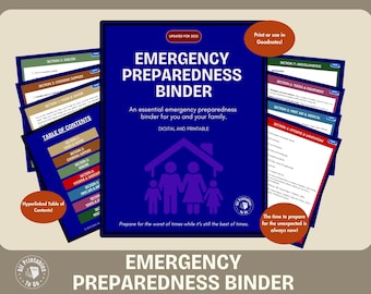 Binder paraatheid bij noodsituaties: checklists overlevingsplanning (digitale download)