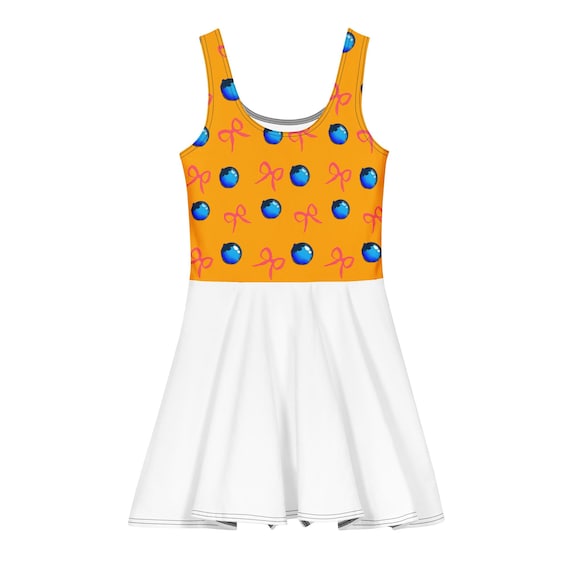 cute coquette dresses Blueberry Bow Cotton Skater Dress | Dress | Cottagecore Berry Print Dress Size:UK 2 / EU 35 / US 4 Babydoll dress Feature_Cushioned Sunday Brunch Dot Dress