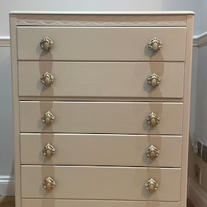 SOLD** Can do commissions. Painted Vintage Lebus Chest of Drawers