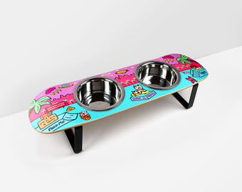 Shred City Skateboard Dog Bowl (Medium)