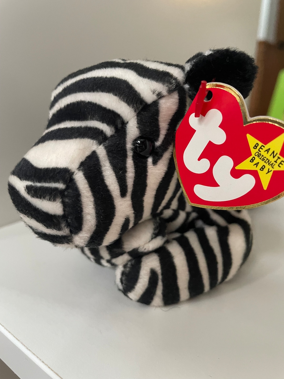 Ty ziggy the Zebra Beanie Baby, Vintage Etsy