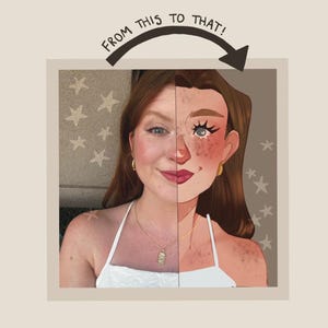 Custom Digital Portraits! - Cute Original Illustration Art - Couple Wedding Graduation Drawing Gift - Family and Pet Dog Picture Commissions
