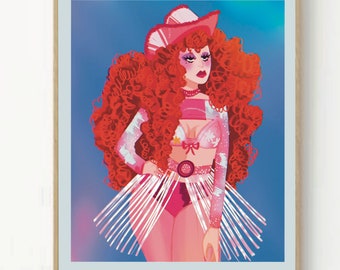 Chappell Roan Pink Pony Club Print: Handgemachtes Fanart Poster