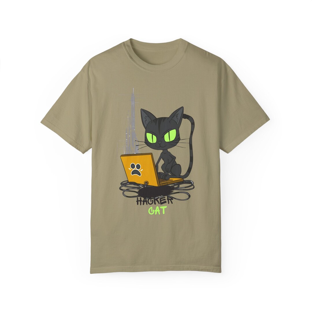 Hacker Cat T-shirt: Geeky Programmer Feline Tee - Etsy
