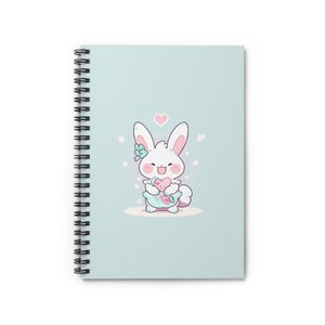 Adorable carnet à spirales Bunny Love - Carnet d&#39;illustrations de charmants lapins