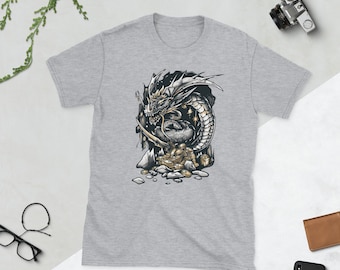 Fierce Dragon Graphic T-Shirt: Fantasy Art Apparel