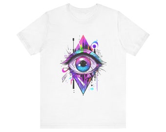 Abstract Eye T-Shirt: Psychedelic Third Eye Graphic Tee