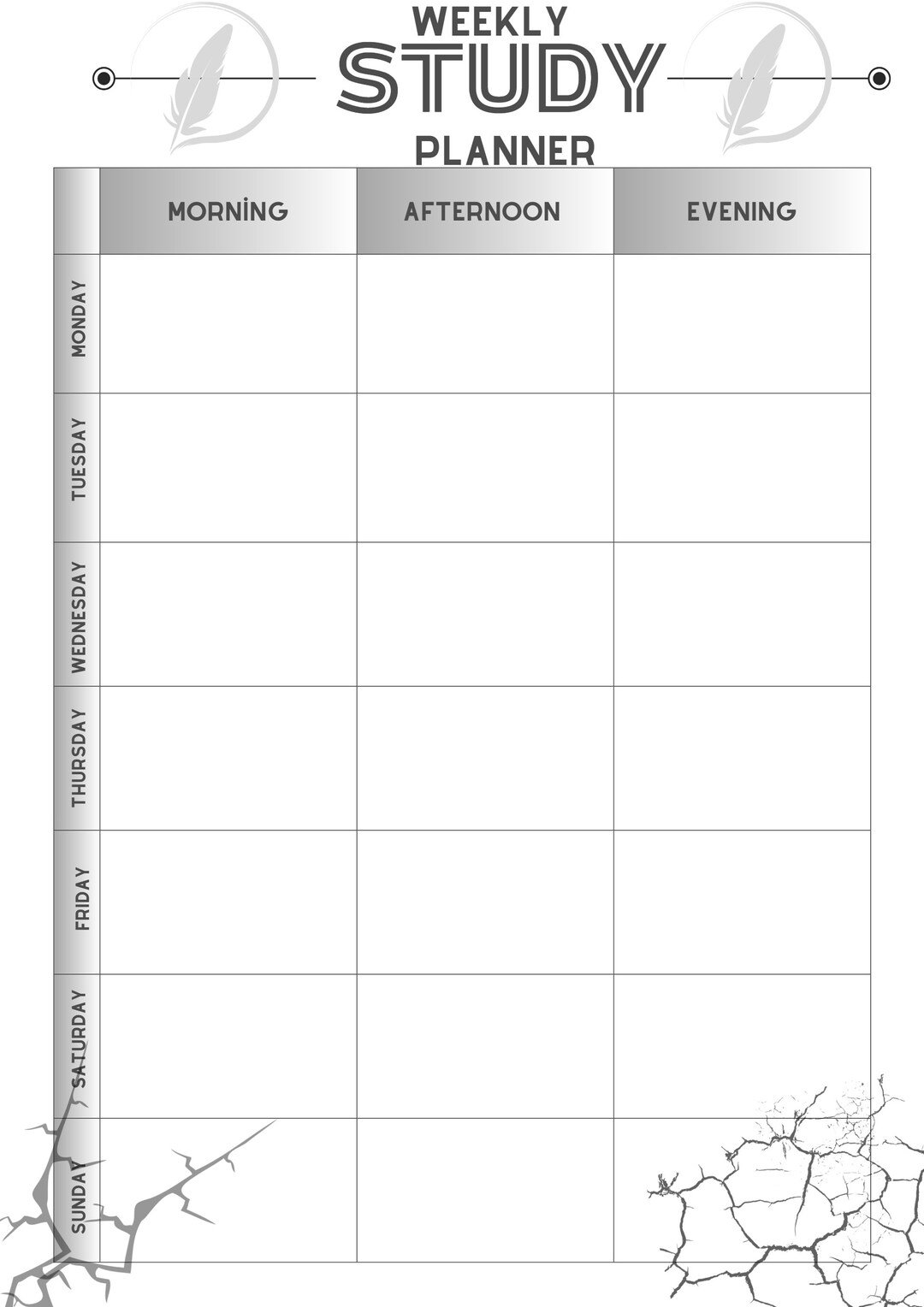 weekly-study-planner-printable-study-planner-academic-etsy