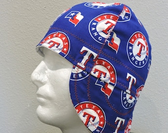 Texas Rangers Welding Cap Baseball Sports Welding Cap Reversible Custom Made to order Decorative Stitching Welding Cap