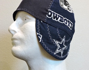 Dallas Cowboys Welding Cap Custom Made Reversible NFL 100% Heavy Duty Cotton Decorative Stitching Welders Cap