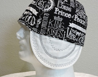 Christian Welding Cap, Faith Welder cap, Jesus cap, Reversible, 100% Cotton,Made to Order,Decorative stitching,Gifts for him,Christian Gifts