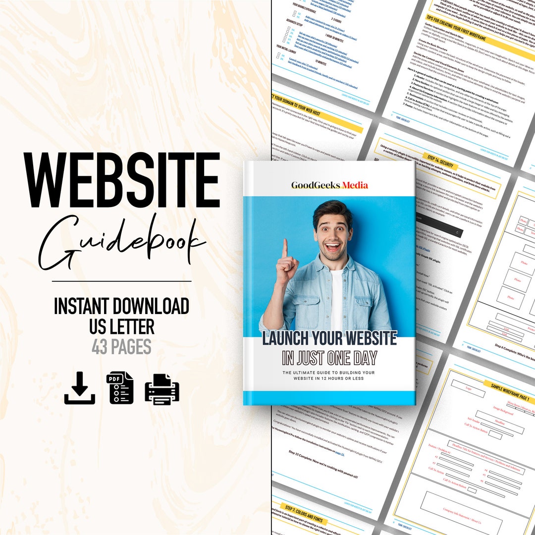 Launch Your Website in Just One Day: the Ultimate Digital Guidebook for ...