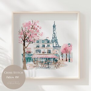 Cross Stitch Pattern Paris City |Cityscape Embroidery Designs PDF|Modern Cross Stitch Designs| Cross Stitch|Digital Cross Stitch Pattern|149