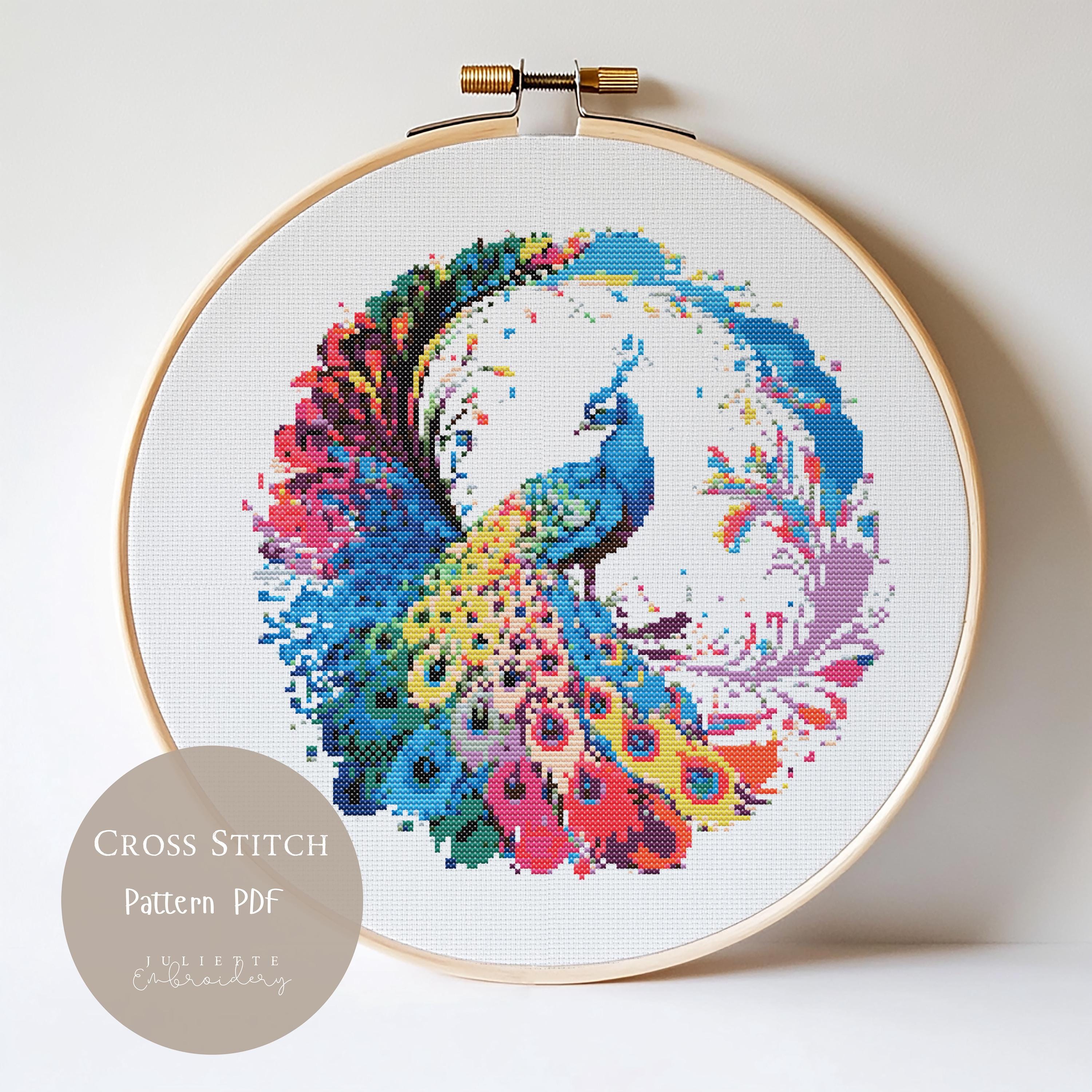 Cross Stitch Pattern Peacock Mandala |mandala Animal Embroidery