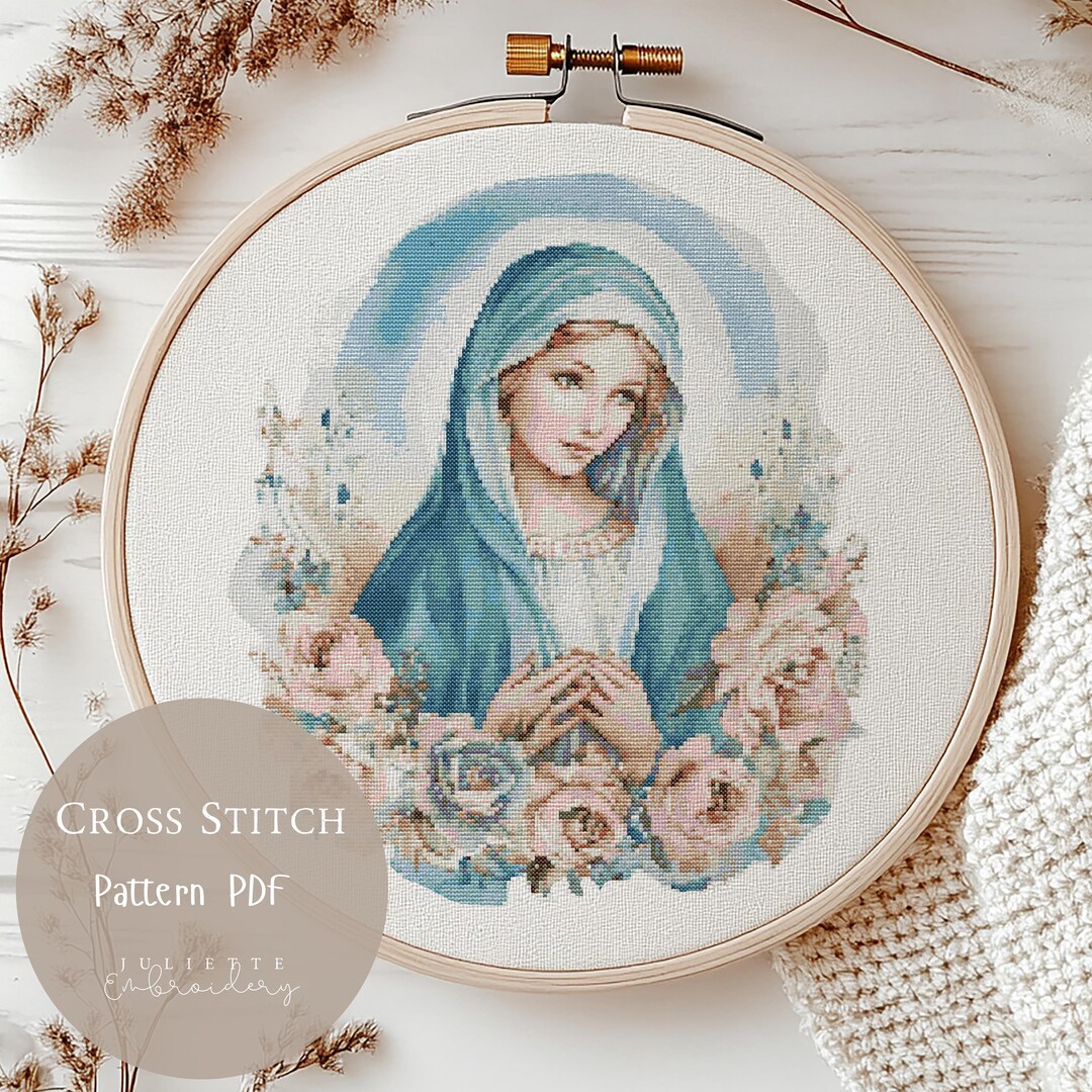 マリア様　　刺繍画 楽天市場】マリア 刺繍の通販