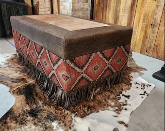 Oklahoma City Ottoman by Ranch & Co. Interiors