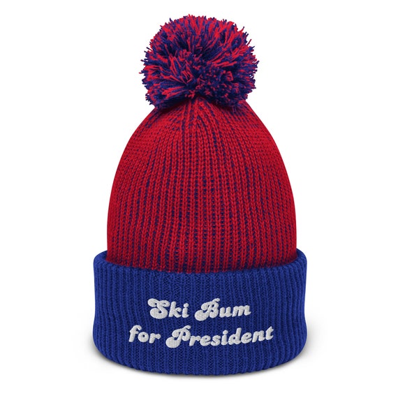 Ski Bum for President / Pom-pom Beanie - Etsy display picture 3
