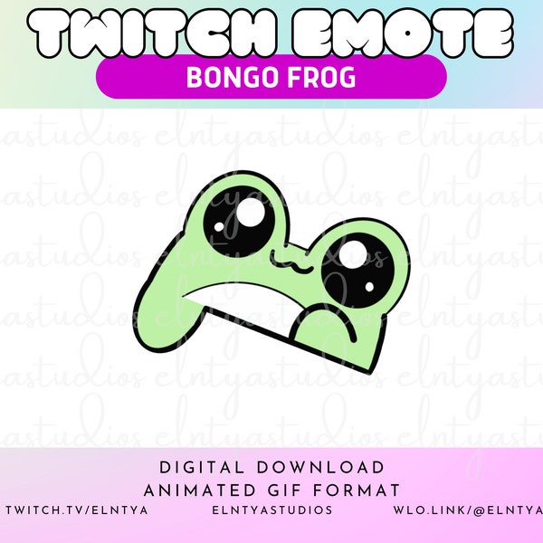 Kawaii Bongo Animated Frog