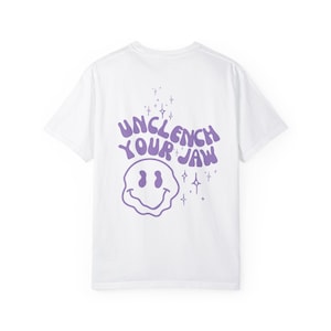 Unclench Back Print Purple