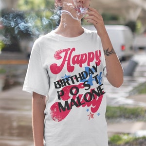 Post Malone Tee I Posty Shirt I Post Malone Tour MerchI July Birthday Tee I Grunge Tee