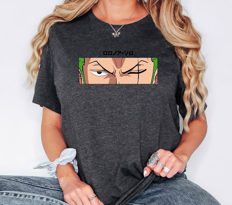 One Piece Anime Shirt One Piece Anime Gifts Roronoa Zoro Minimalist