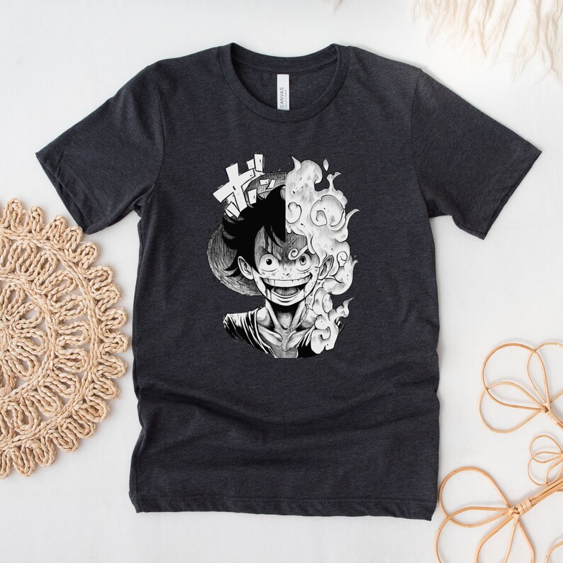 One Piece Anime Shirt One Piece Anime Gifts Monkey D Luffy Minimalist