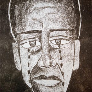 Carte de chagrin lorsque vous avez envie de pleurer, laissez Jérôme vous tenir compagnie jusqu'à ce que vous vous sentiez mieux.