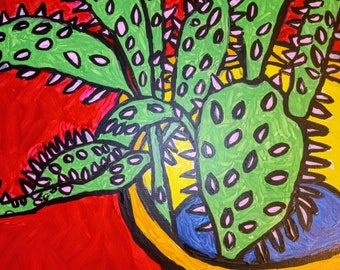 PRINT CACTUS number one 16x20