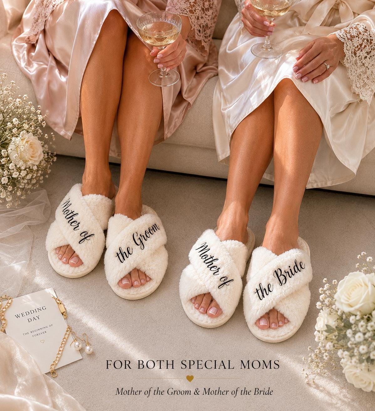 Mother Of The Bride Shimmer Slippers