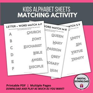 Kids Alphabet Activity Pack | Letters A-Z | PDF Download | Preschool ...